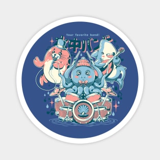 The Ocean Boys - Cute Geek Sea Animals Music Gift Magnet